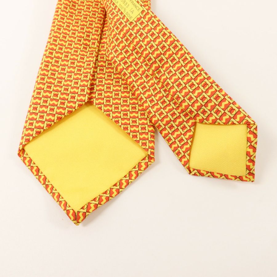 HERMES 絲質Necktie領帶-6