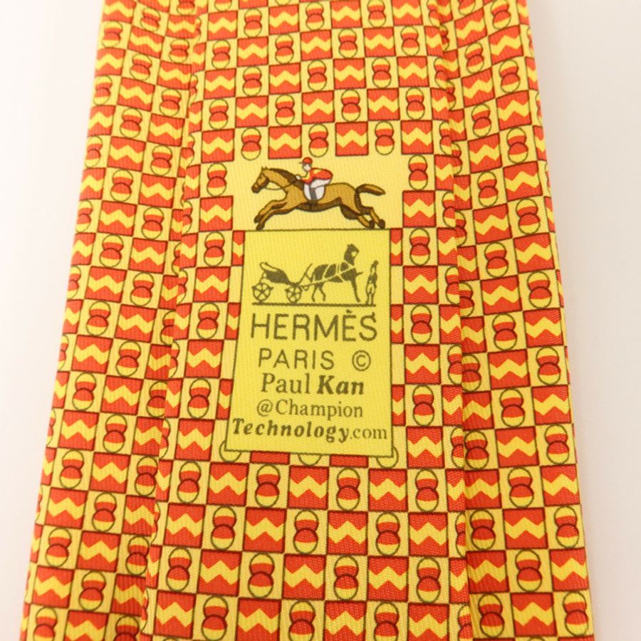 HERMES 絲質Necktie領帶-7