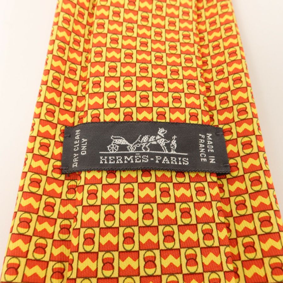 HERMES 絲質Necktie領帶-8
