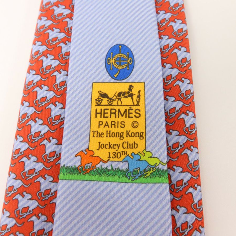 HERMES 絲質Necktie領帶-7