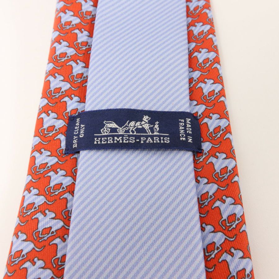 HERMES 絲質Necktie領帶-8