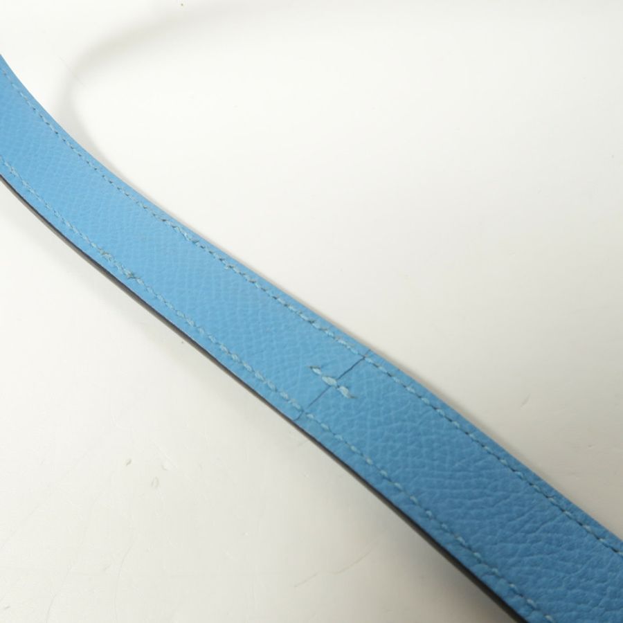 HERMES Epsom皮革Constance 24肩背袋Bleu Du Nord/Rouge de Coeur-15