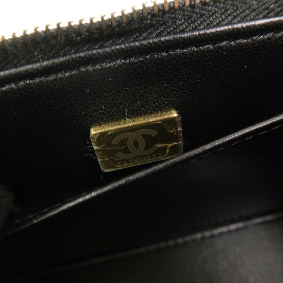 CHANEL 羊皮皮革Vanity Case With Top Handle鏈帶手挽肩背兩用袋-6