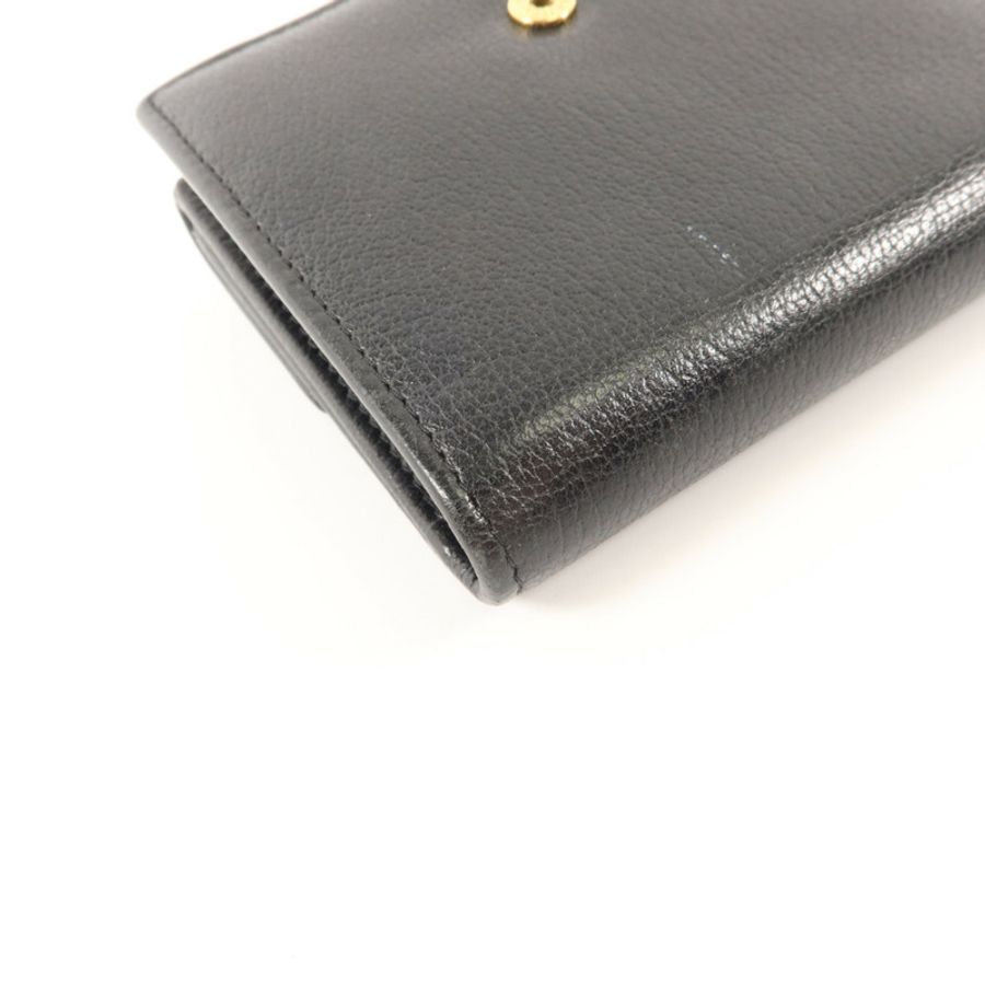 CHANEL 牛皮皮革Camellia Wallet錢包-11