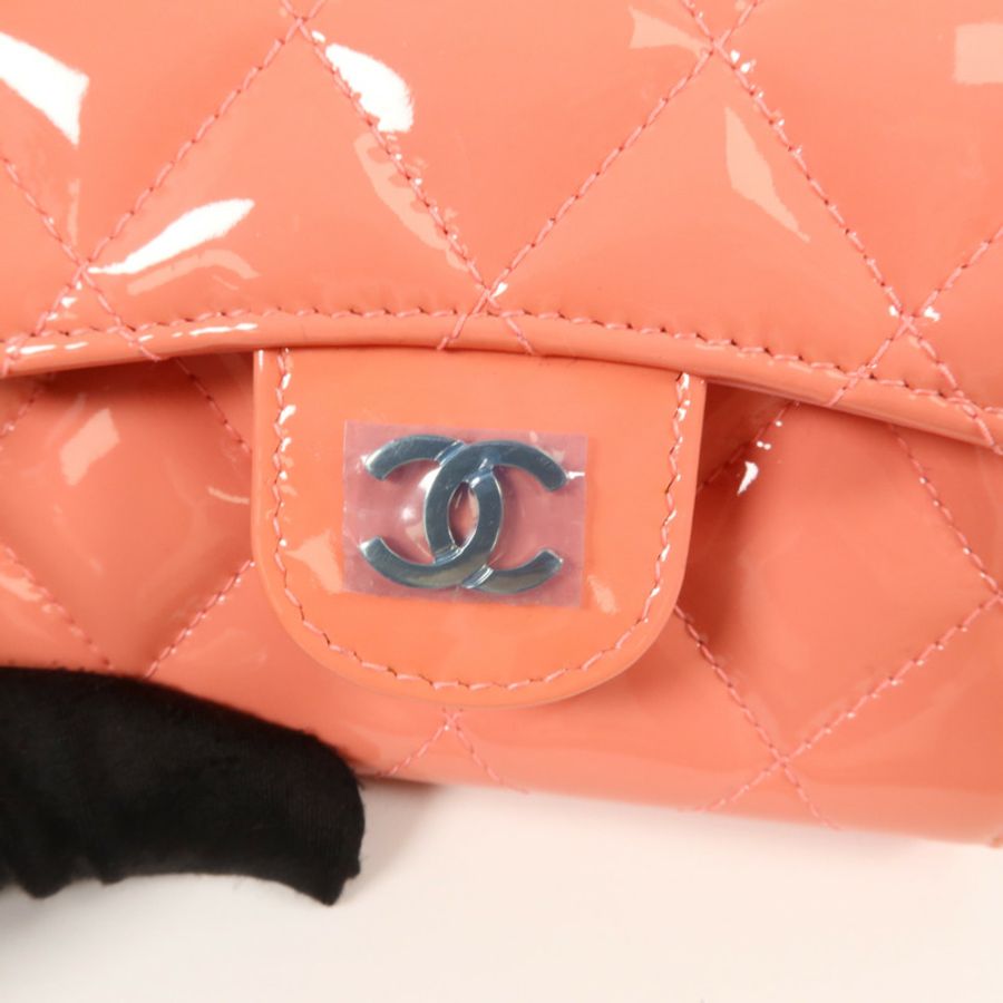 CHANEL 漆皮皮革Card Case卡片套-9