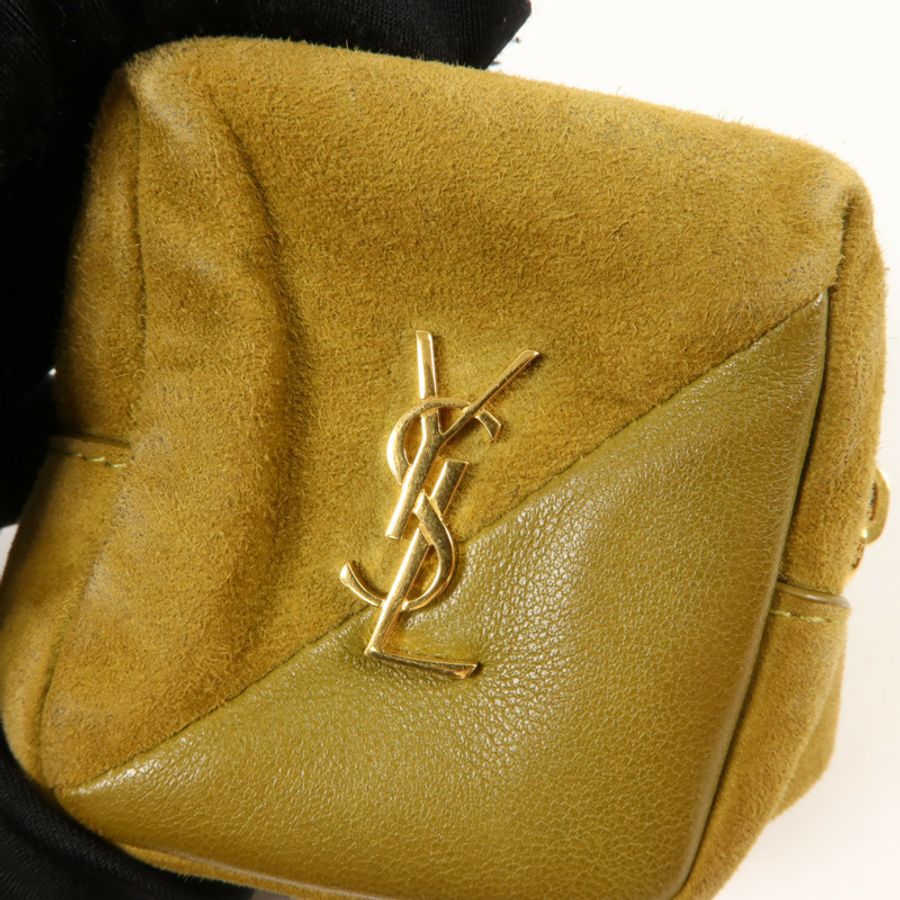 SAINT LAURENT 麂皮皮革/羊皮皮革Pouch小袋-8