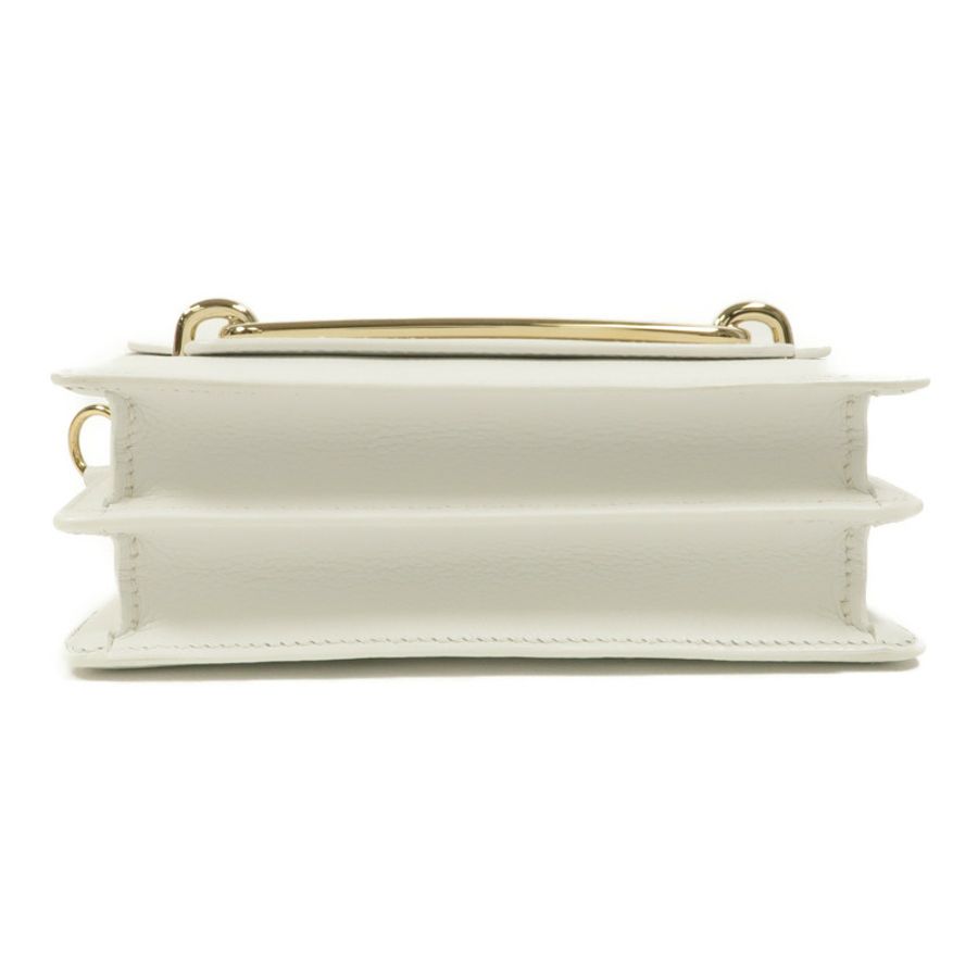 HERMES Evercolor皮革Roulis Mini肩背袋New White-3
