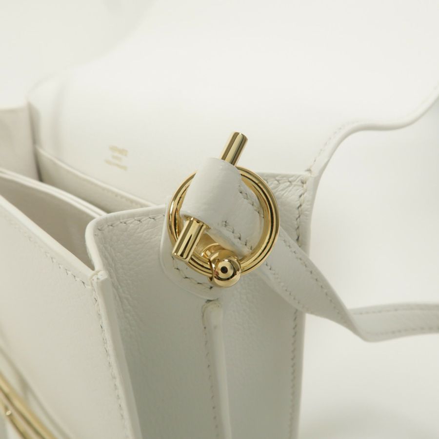 HERMES Evercolor皮革Roulis Mini肩背袋New White-14