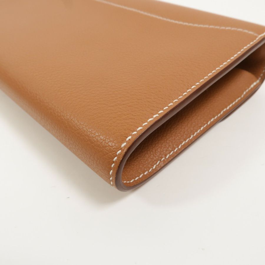 HERMES Evercolor皮革Constance To Go肩背袋Gold-13