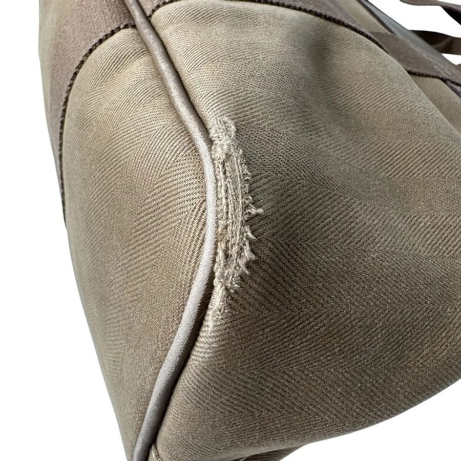 HERMES Valparaiso MM tote 手提包 帆布 托特包 灰褐色 Herbag Zip-10