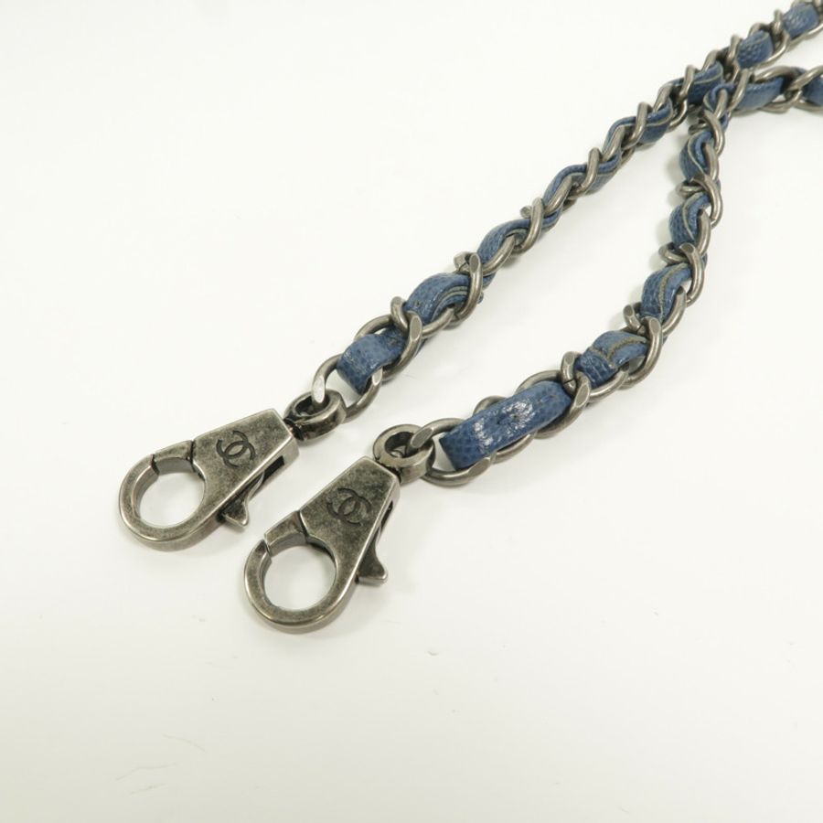 CHANEL 牛皮皮革Coco Handle Large鏈帶手挽肩背兩用袋-15