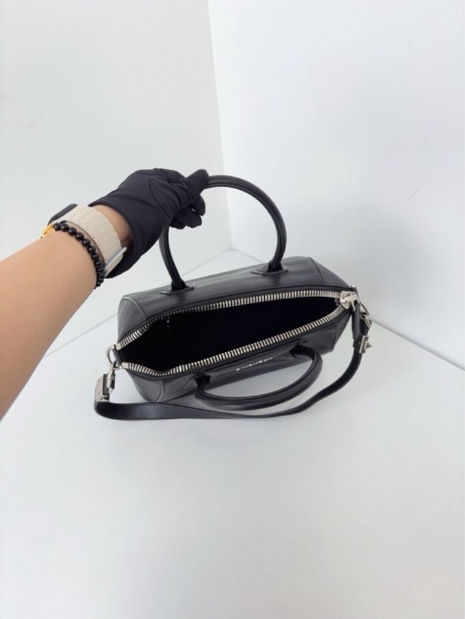 ✨紀梵希givenchy|antigona 山羊皮 黑銀 鑽石包|98新-8