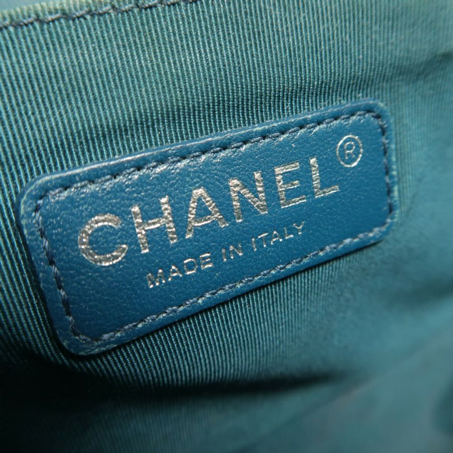 CHANEL 羊皮皮革Boy 25鏈帶肩背袋-5