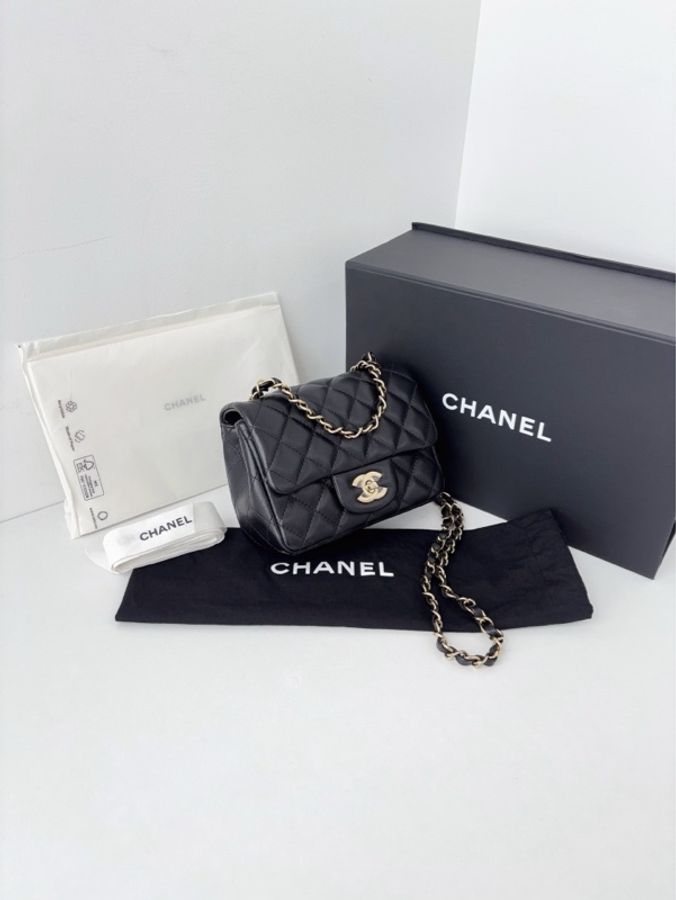 💎Chanel香奈兒|黑金classic CF方胖子|閒置新芯片款|全配-2