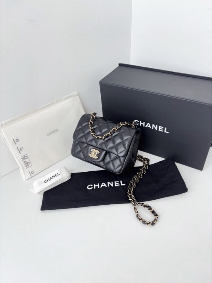 💎Chanel香奈兒|黑金classic CF方胖子|閒置新芯片款|全配-3