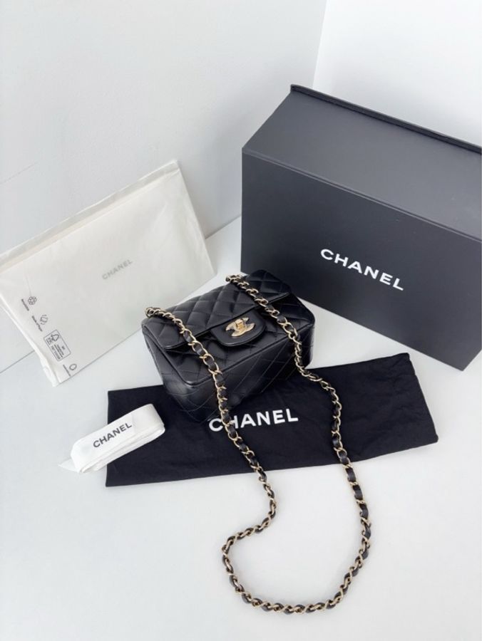 💎Chanel香奈兒|黑金classic CF方胖子|閒置新芯片款|全配-6