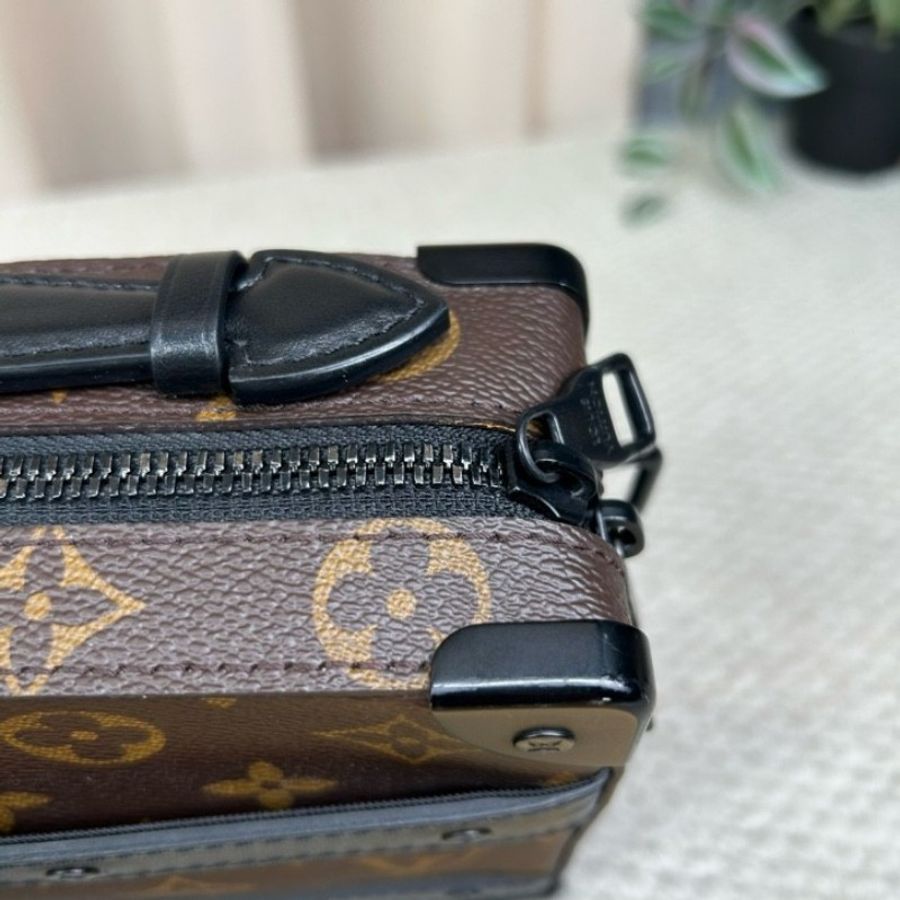 LV路易威登 Handle Soft Trunk老花軟盒子 經典老花配黑色-9