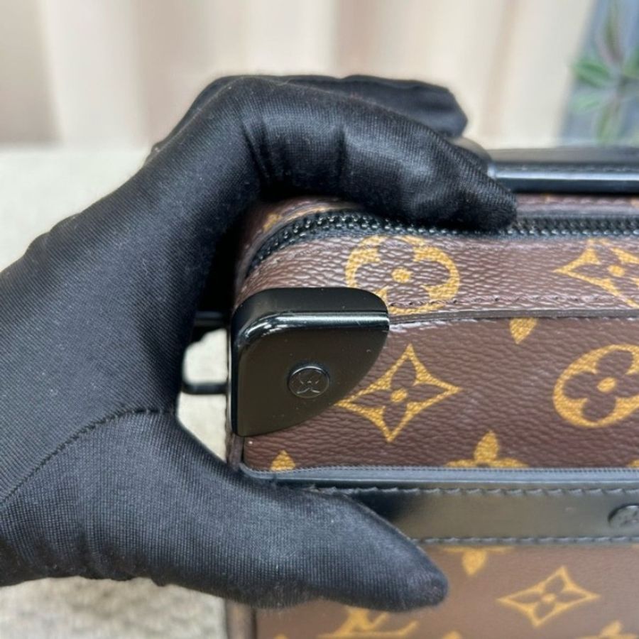 LV路易威登 Handle Soft Trunk老花軟盒子 經典老花配黑色-12