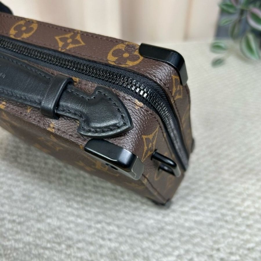 LV路易威登 Handle Soft Trunk老花軟盒子 經典老花配黑色-13