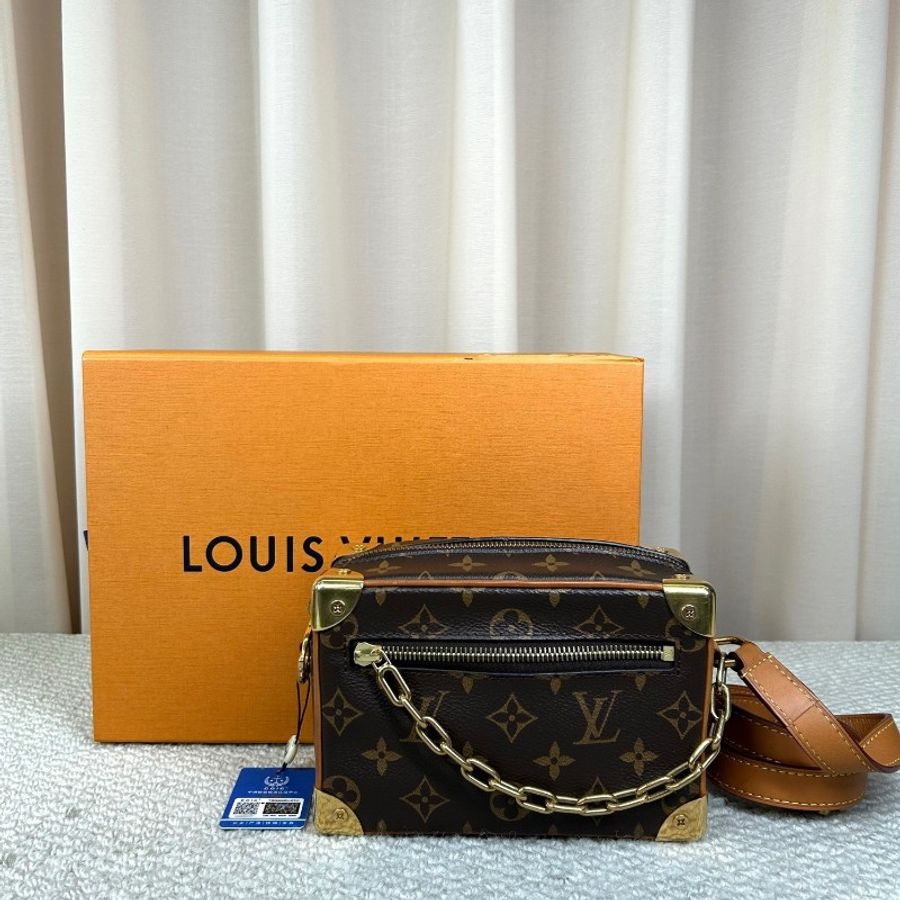 LV路易威登 Soft Trunk 老花金鏈條盒子包-1