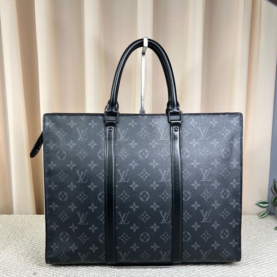 LV路易威登黑色老花手提公文包-0
