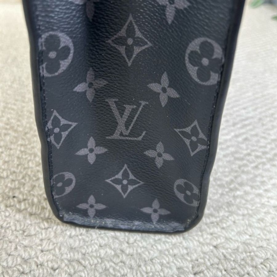 LV路易威登黑色老花手提公文包-16
