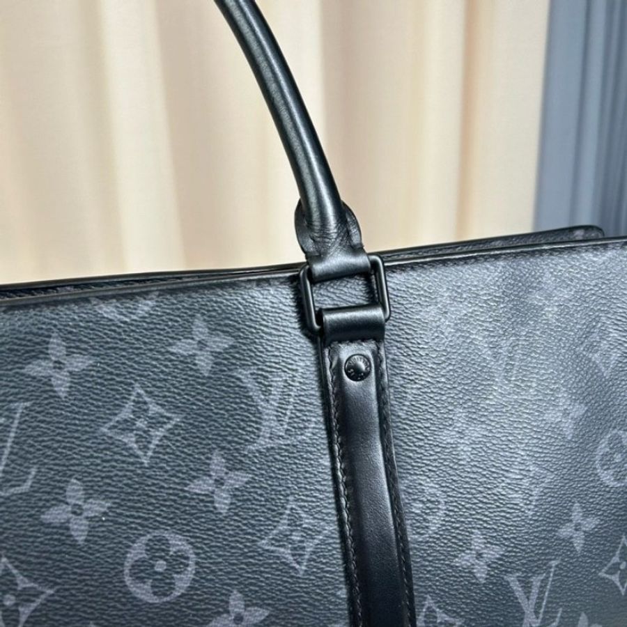 LV路易威登黑色老花手提公文包-21