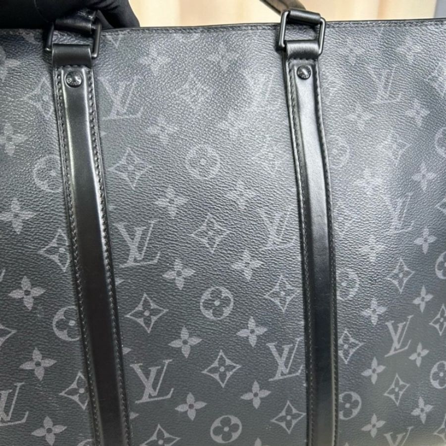 LV路易威登黑色老花手提公文包-22