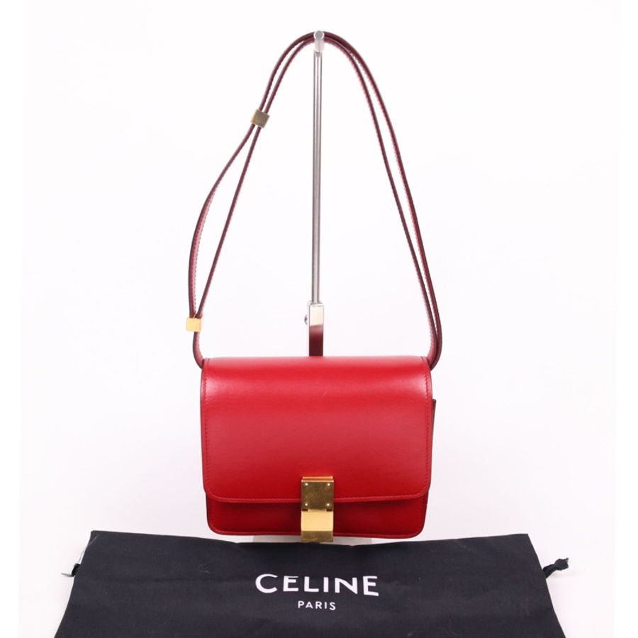 Celine红金按扣box单肩包-0