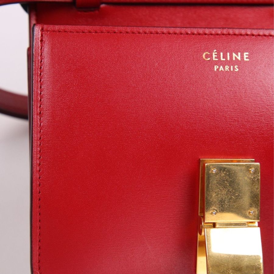 Celine红金按扣box单肩包-35