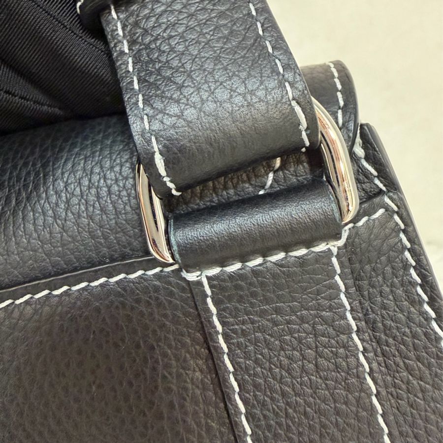 Dior 1ADPO095 經典黑牛皮皮撞色馬鞍包 肩背包側背包-25