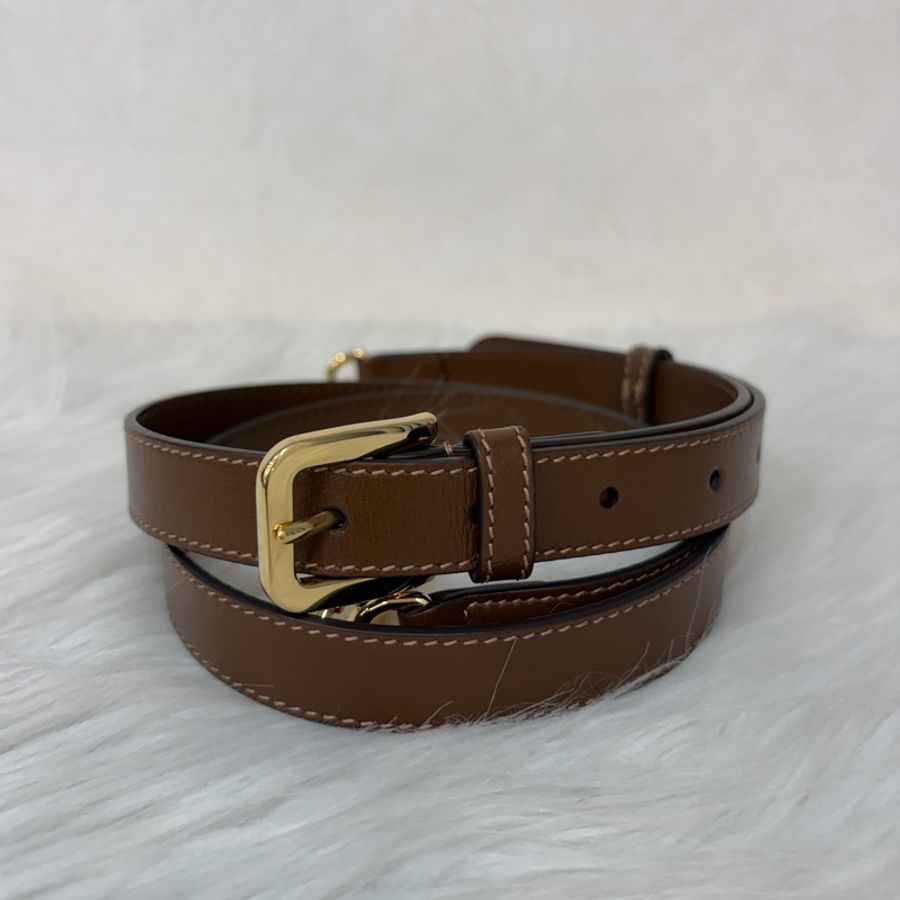 GUCCI 658574 1955 MINI Horsebit 咖啡皮帶綠紅綠織帶 手拿包馬銜包肩背包斜背包-41