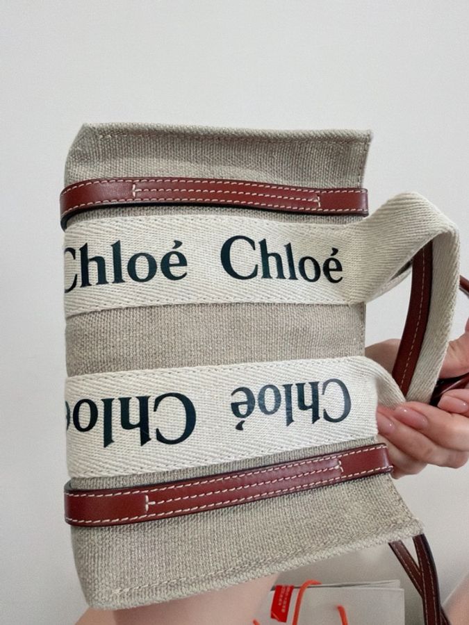 Chloe mini woody tote焦糖色-2
