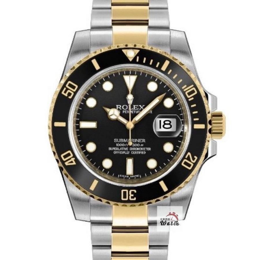 【大眾名錶】ROLEX勞力士 116613LN 潛航者 2018/10全配件 熱門保值款 半金黑水鬼 大眾名錶G309-0