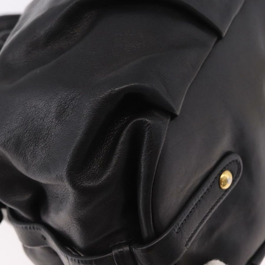 【日本直送】PRADA 黑色金色皮革肩背包,正品編號 183763V-16