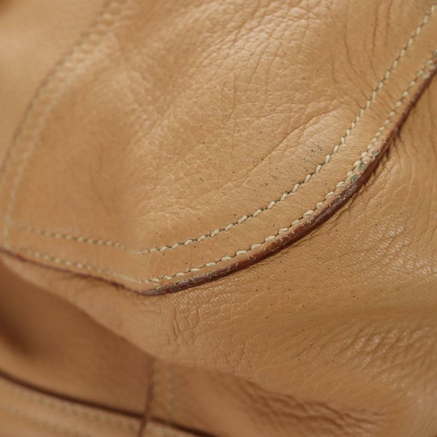 【日本直送】PRADA 托特包 皮革 米色 金色 正品 184582V-17