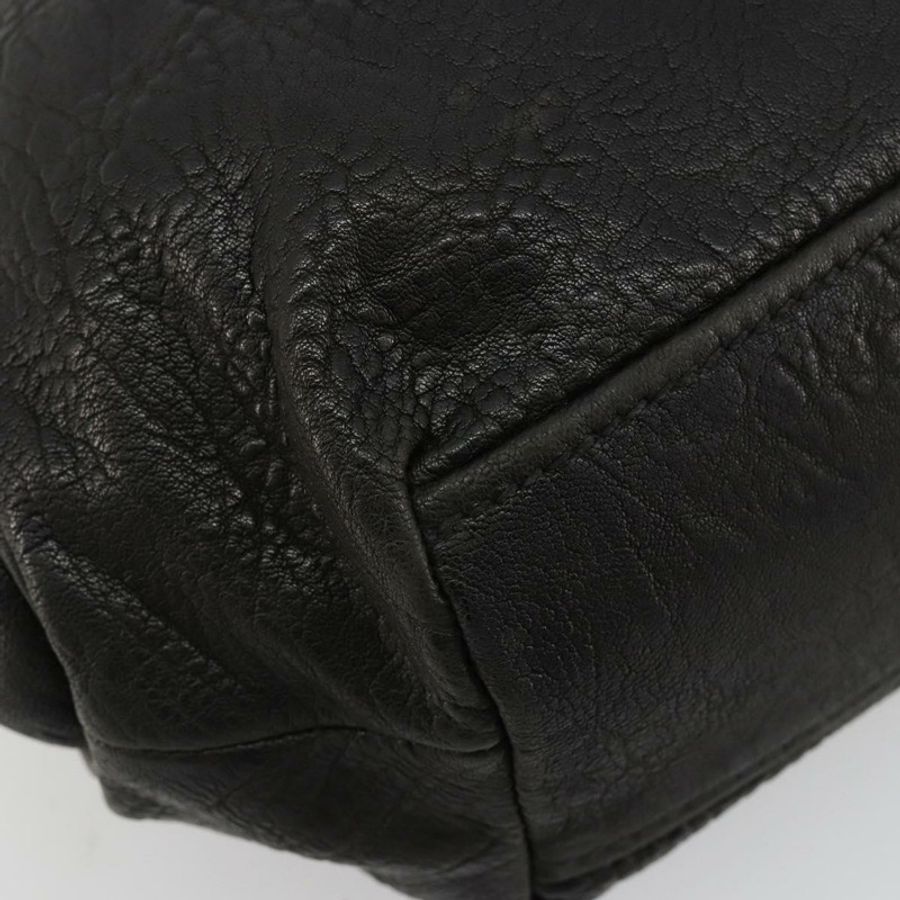 【日本直送】Miu Miu 手提包 皮革 黑色 銀色 正品 am11809V-13