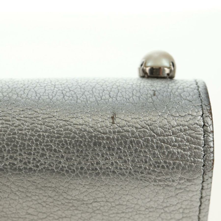 【日本直送】Miu Miu 銀色皮革單肩包 正品 BA13407M-2