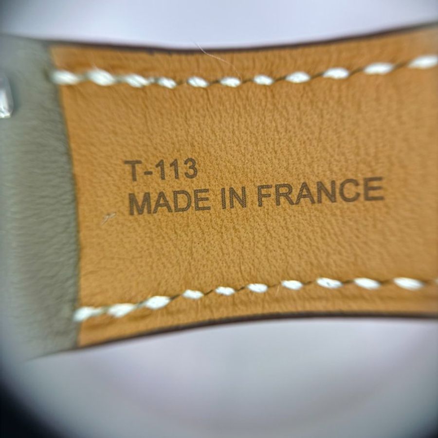 Hermès Heure H皮革錶帶 大象灰-3