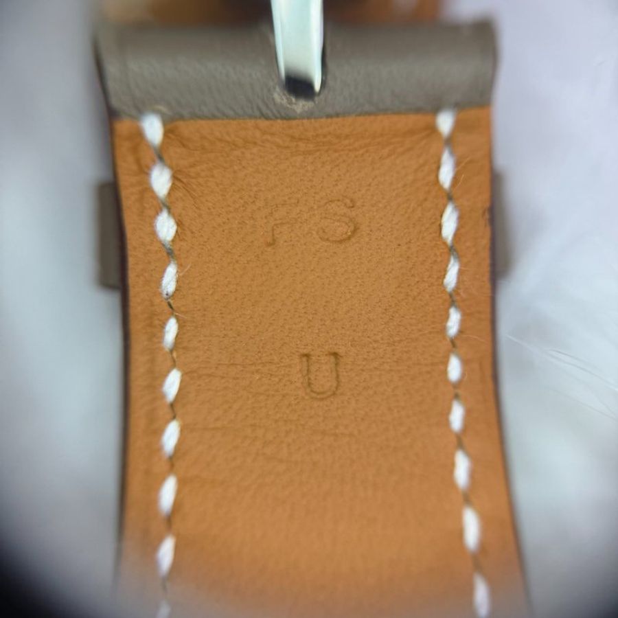 Hermès Heure H皮革錶帶 大象灰-5