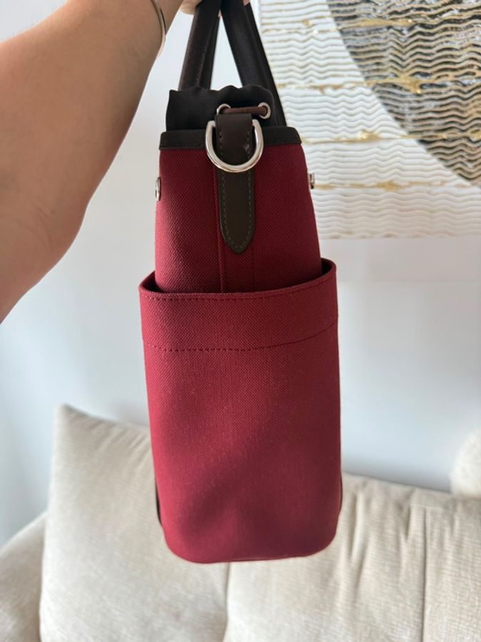 未使用品 Hermes The Grooming Bag 馬術包 Rouge H 愛馬仕紅 B刻-5