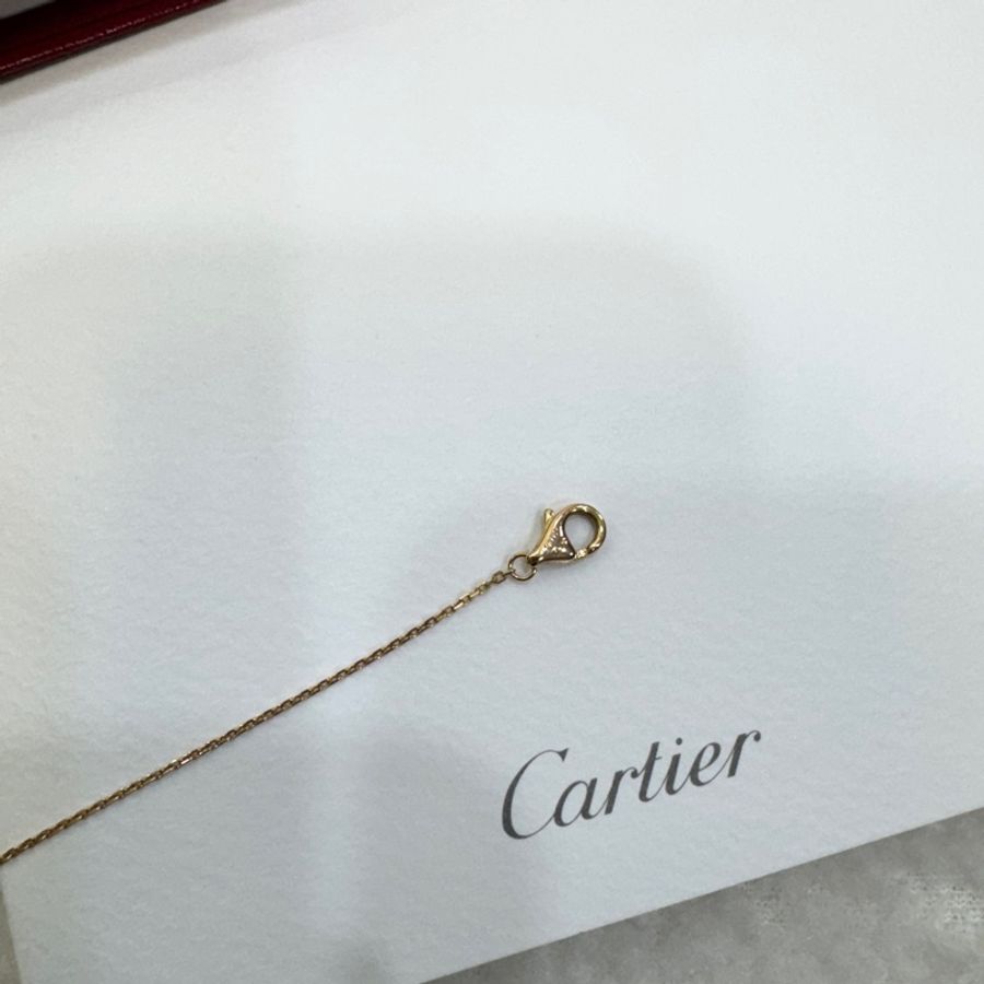 Cartier 卡地亞 Cartier d’Amour 玫瑰金 單鑽 手鍊 手環 Mini款 鑽石手鍊 B6045717-10