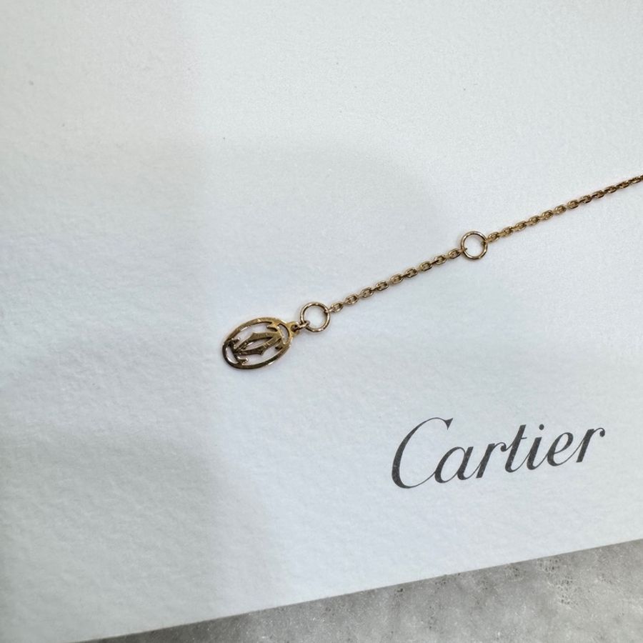 Cartier 卡地亞 Cartier d’Amour 玫瑰金 單鑽 手鍊 手環 Mini款 鑽石手鍊 B6045717-13