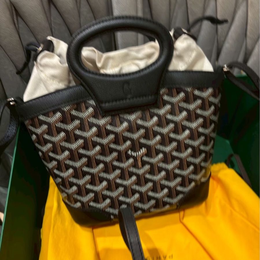 Goyard Beluga 菜籃子 /經典黑棕 全新閒置  很難買到的夢幻逸品-7