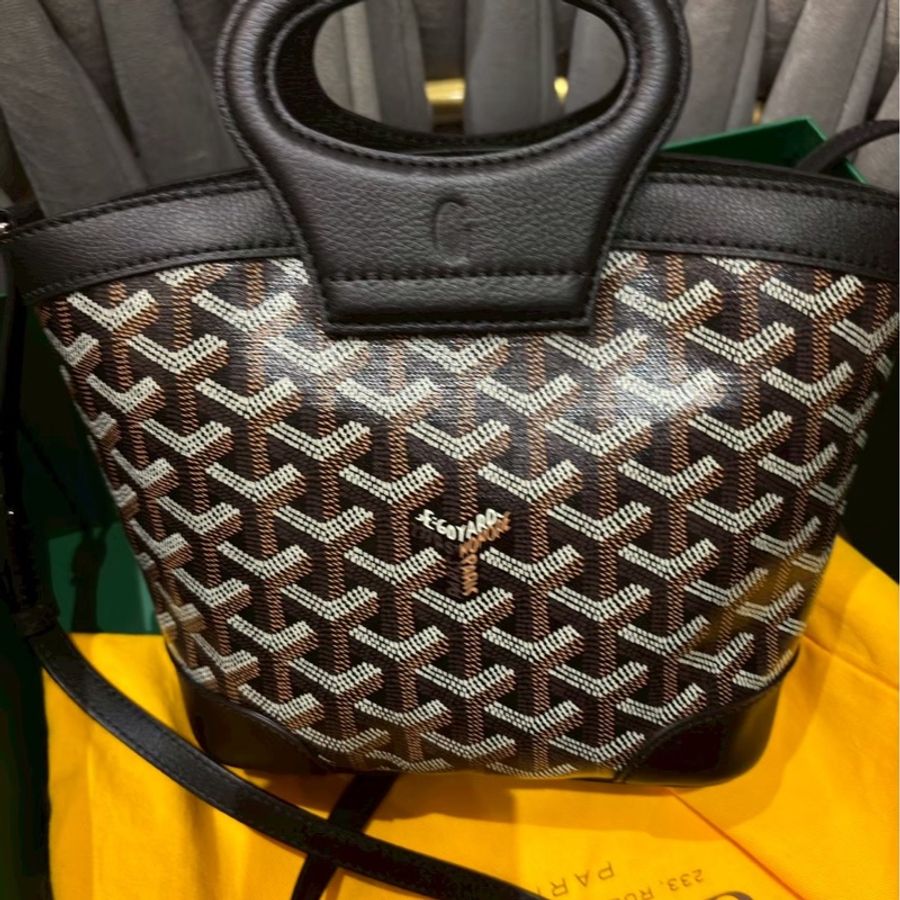 Goyard Beluga 菜籃子 /經典黑棕 全新閒置  很難買到的夢幻逸品-8