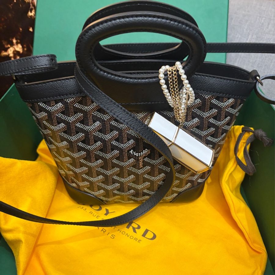 Goyard Beluga 菜籃子 /經典黑棕 全新閒置  很難買到的夢幻逸品-9