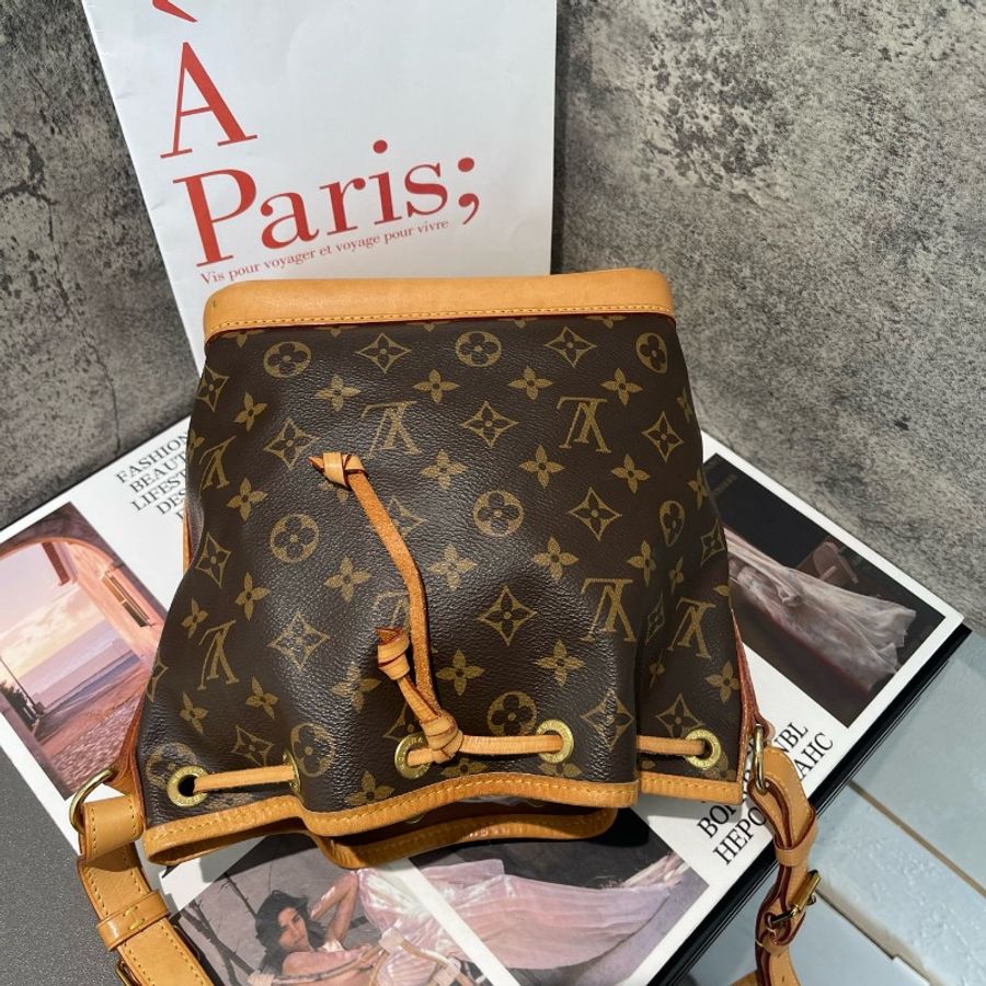 Louis Vuitton 老花 NOE bb 抽繩水桶-4