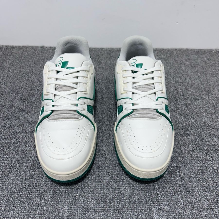 Louis Vuitton 路易威登 LV Trainer 白綠og色 後跟簽名款 40.5碼-1
