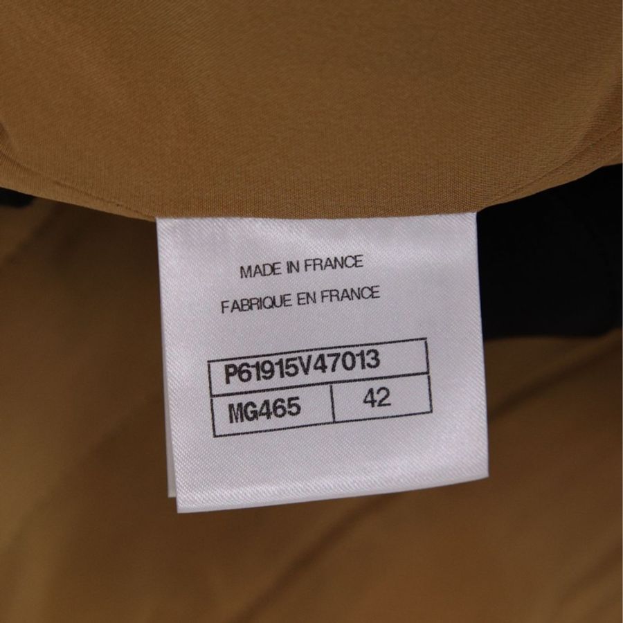 Chanel 19年埃及系列黑金粗花呢琉璃扣四口袋外套-15