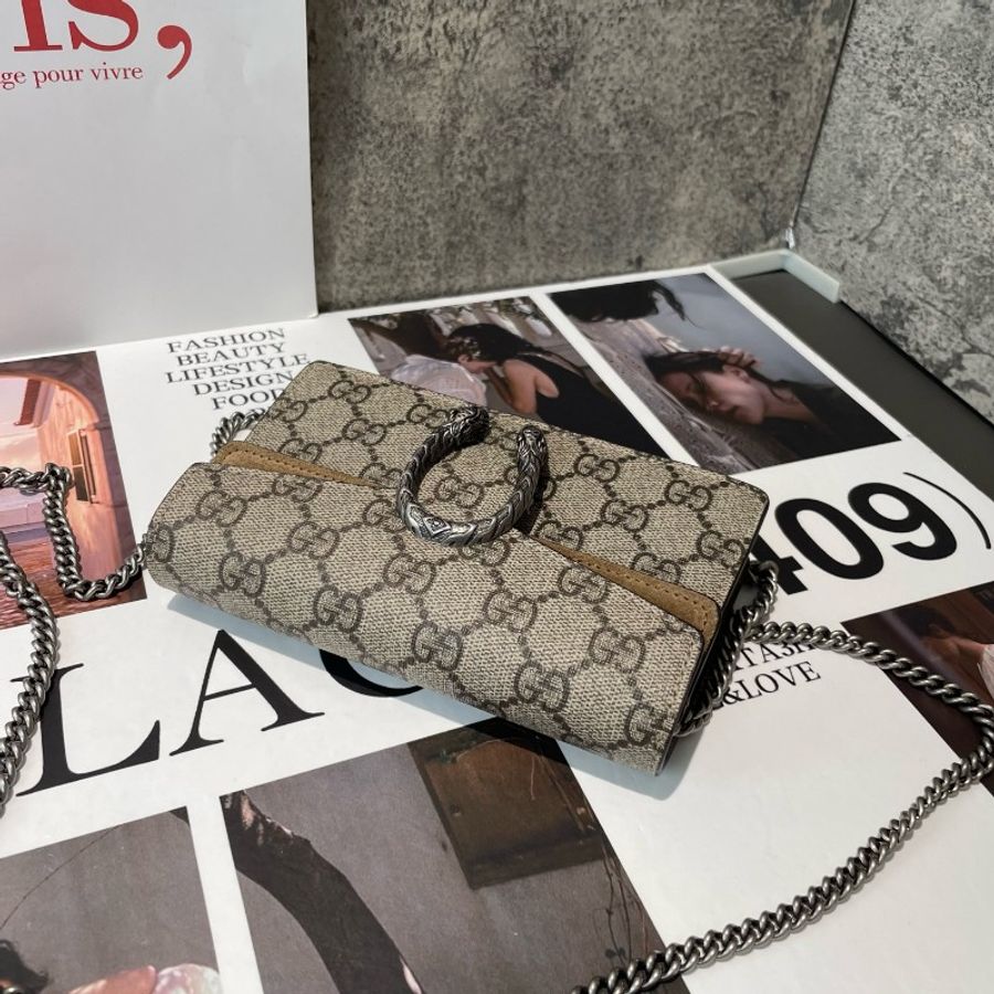 GUCCI Dionysus mini 老花帆布-3